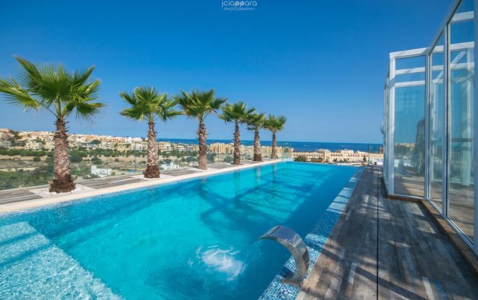 Zwembad van hotel Hugo's Boutique in Malta